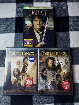 3 DVD Lot, The Lord Of The Ring:  The Two Towers. The Return Of The King, Hobbit