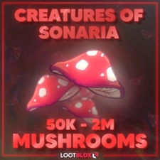 🍄Creatures Of Sonaria 🍄Mushrooms / MUSH🍄⚡COS ⚡🔴🔴🔴🔴