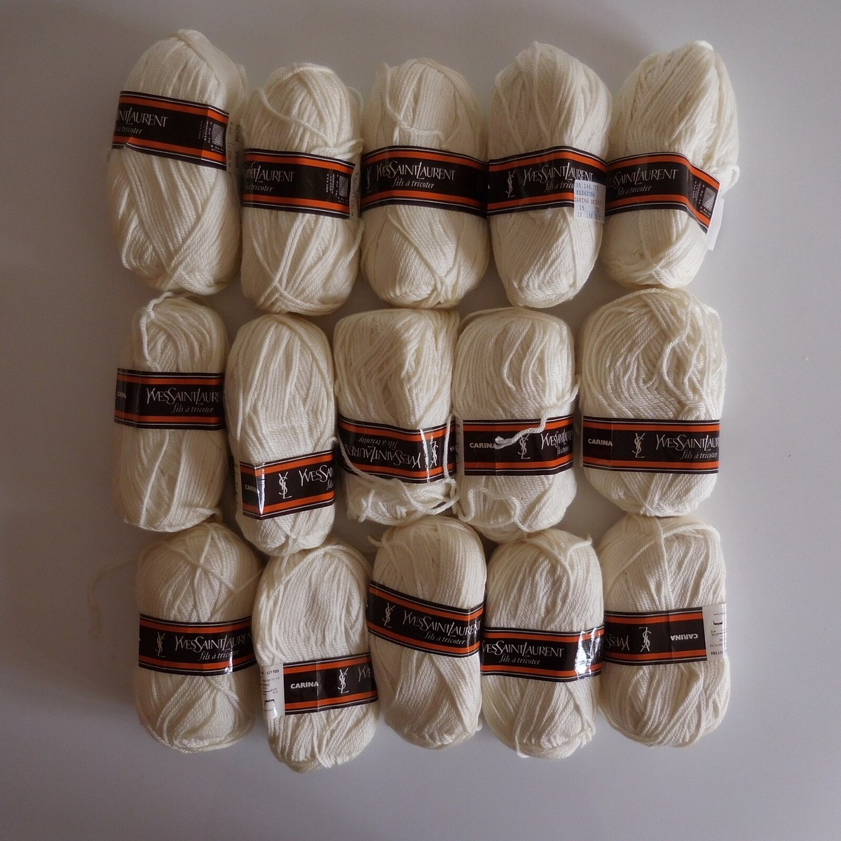 15 Carina Knitting Yarn Balls Yves Saint Laurent Design XX Century