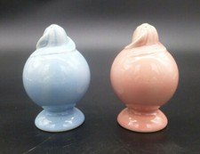 VTG Taylor Smith  T Luray Pastels Pink  Blue Salt  Pepper Shakers No Stoppers