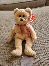 Ty Beanie Babies Curly The Bear Plush - 4052 - Multiple Errors, PVC, Gorgeous!!!