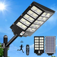 9900000000LM 8000W Commercial Solar Street Light Outdoor Dusk to Dawn Flood Lamp