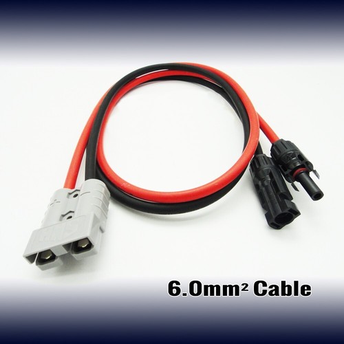 110CM MC-4 CONNECTOR TO 50AMP ANDERSON PLUG SOLAR 6MM² CABLE ADAPTOR WIRING LEAD - Picture 8 of 24
