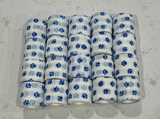 New Self Adhesive Bandage Wrap White With Blue Puppy Print Includes 20 Rolls