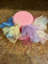 Vintage Pleasant Company American Girl Hat with Rainbow Tulle