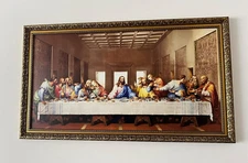 The Last Supper Picture Frame Framed Wall Art Home Decor by Leonardo Da Vinci
