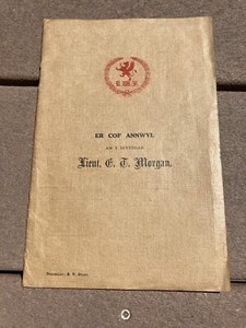 WW1 British England United Kingdom 15th Royal Welsh Fusiliers Memorial Program