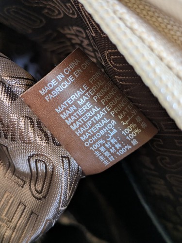Borsa tote Love Moschino in tela panna nuova con etichetta - Foto 12 di 12