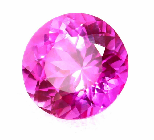 9.10 Ct Certified Natural Pink Mogok Ruby Round Cut Loose Gemstone A++ - Picture 3 of 6