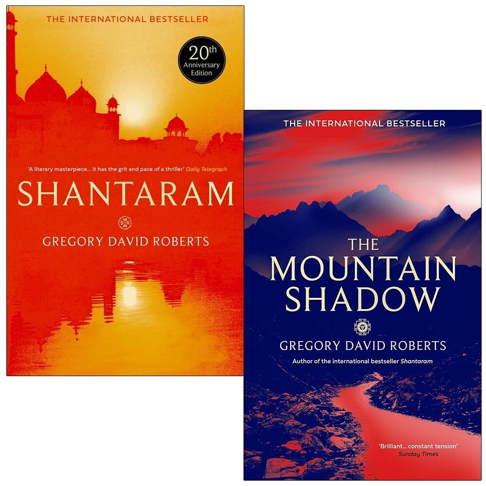 Gregory David Roberts 2 Books Collection Set Mountain Shadow, Shantaram PB NEW