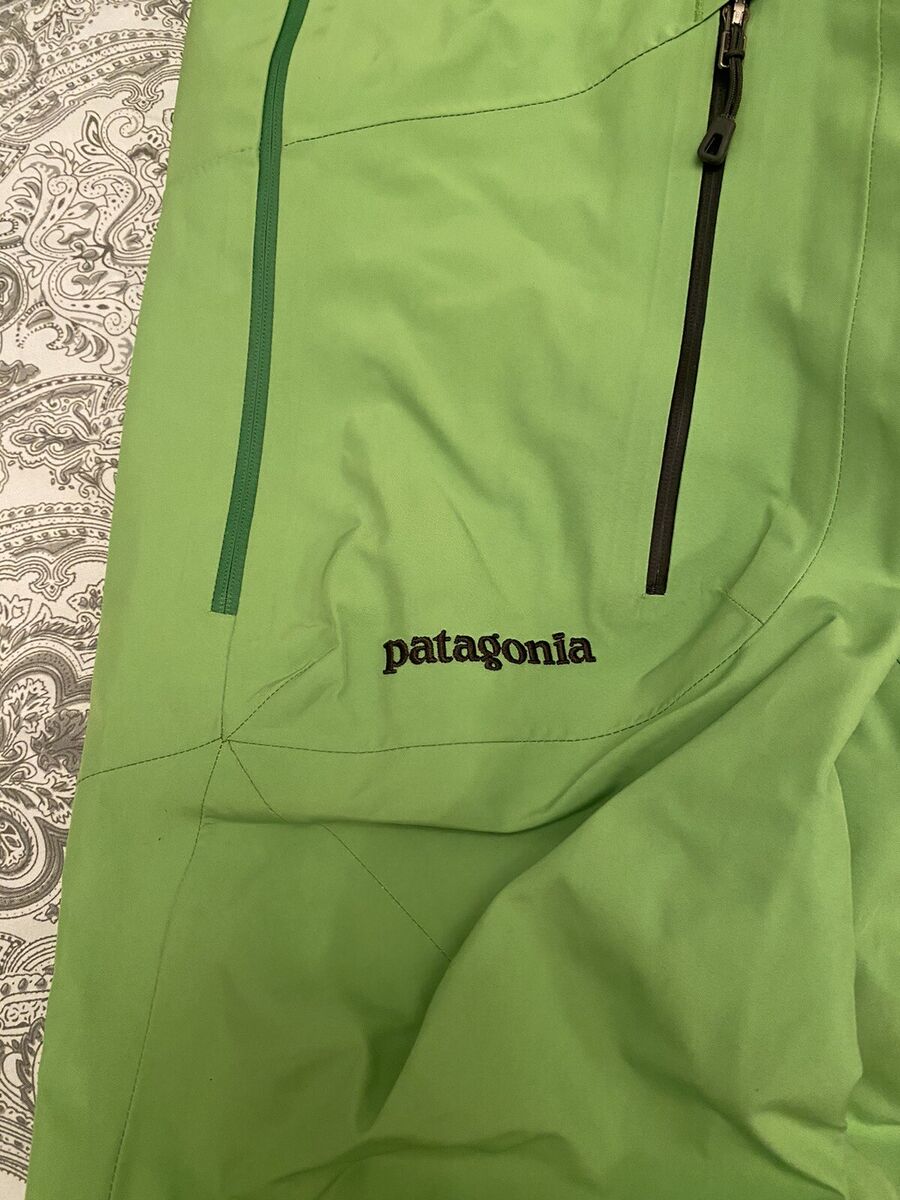Green Patagonia Gore-Tex Powder Bowl Ski Snow Pants Men's Green Patagonia Gore-Tex Powder Bowl Ski Snow Pants Men's