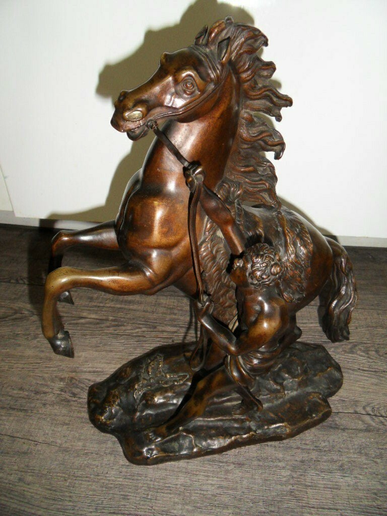 Cheval grec géométrique en bronze Grèce antique -Statue Réplique de musée