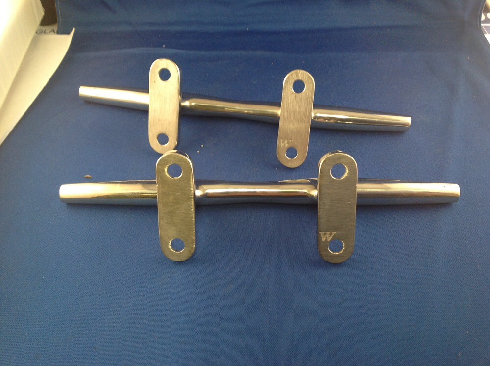 Pr . Stainless Steel 10" Boat Cleats eBay