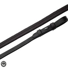 English Leather Rubber Covered Reins  Child Length 48"  Ideal for Smaller Hands