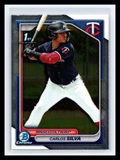 🔥  CARLOS SILVA 2024 1ST BOWMAN CHROME PROSPECTS RC # 120