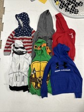 Lot Of 6 Hoodie Sweatshirts Size Youth Medium / 10/12.