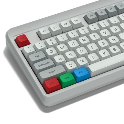 dagaladoo Retro keycaps Japanese Style Double Shot PBT Grey/Blue/Red keycap 