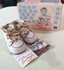 Vintage JC Penny Child Craft Baby Shoes With Bells Includes Original Box Doll