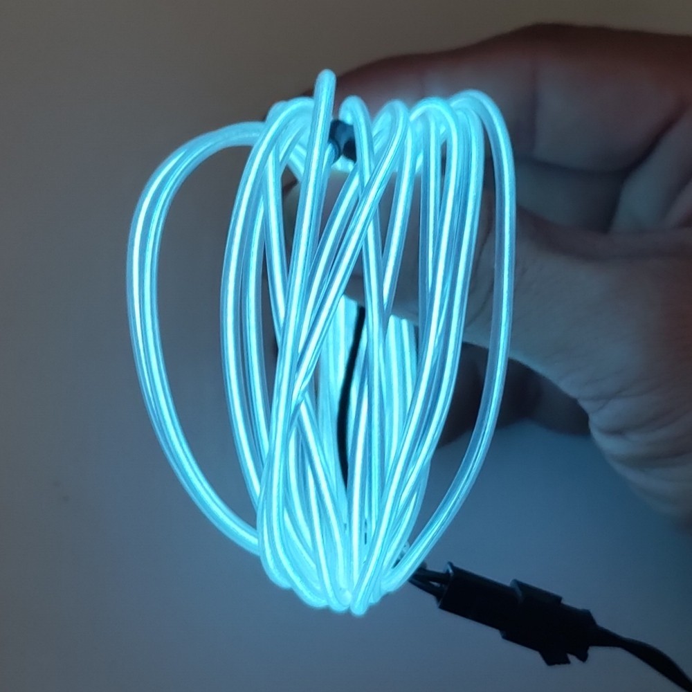 LED Neon Glow Wire Light String Strip EL Cold Light Strip Party Decorative