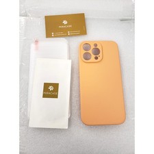 Miracase Designed for iPhone 14 Pro Max Phone Case with Screen Protector / peach