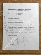 Genuine Authentic Michael Jackson Signed Autographed Letter 2002 Inscribed