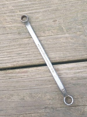 Vintage Wards Lakeside 3/8'' x 7/16'' 12 Point Offset Box Wrench 7''