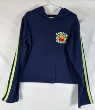 Vintage Winnie the Pooh Disney Hoodie Blue Embroidered Hooded Sweater hoodie Y2K
