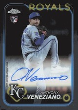 2024 Topps Chrome - Rookie Autographs Anthony Veneziano #RA-AV (AU, RC)