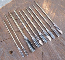 BLACKSMITH FORGED 10X WOOD CARVING CHISELS SPOON GOUGE WORKING CARPENTER
