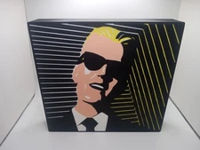 Retro 1980s style Max Headroom POP Art Lightbox light box sign