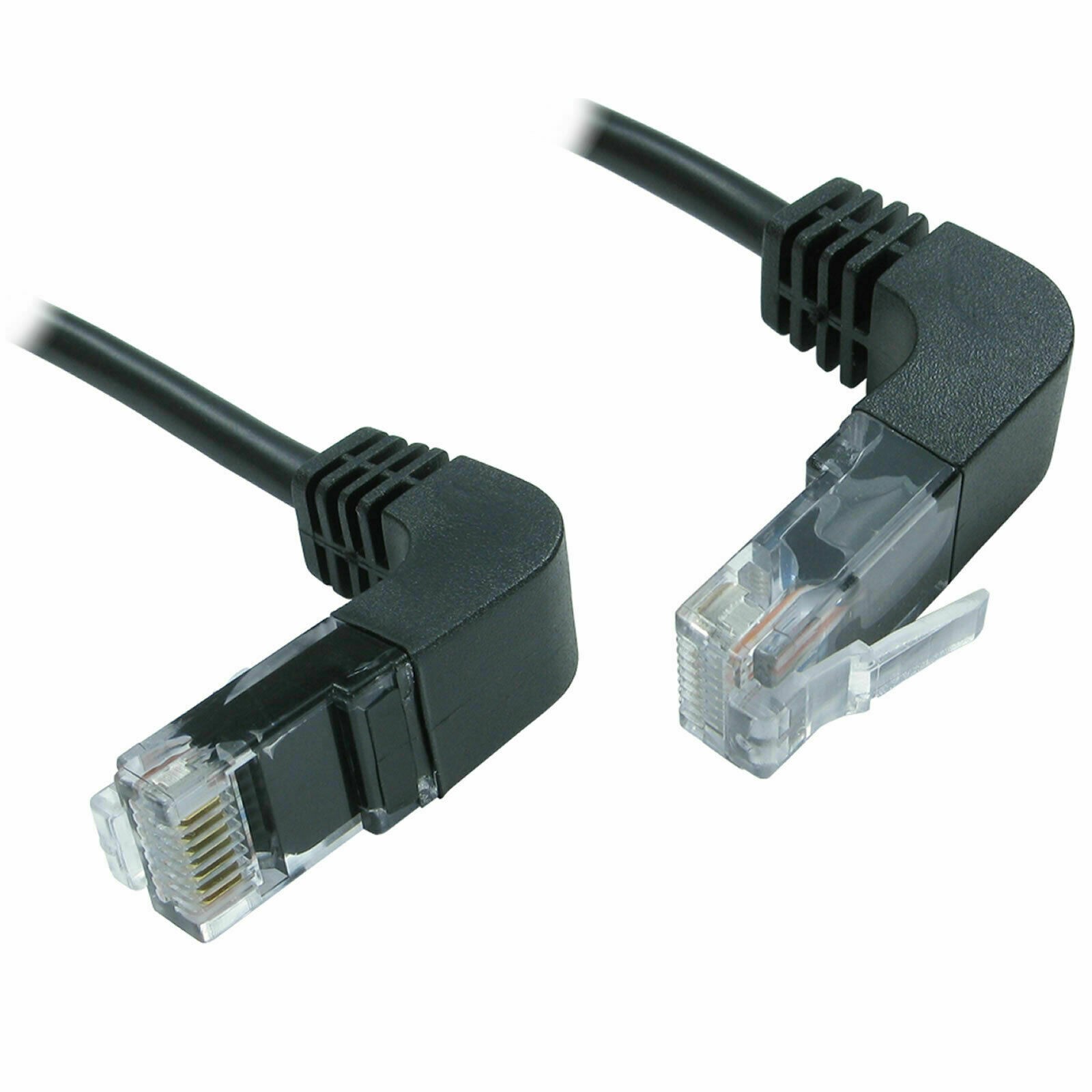 3m Cat5E Copper RJ45 Right Angle to Right Angle Plug Network Cable [008357]