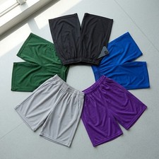 Men Running Shorts 5-Piece Set Elastic Waist Casual Shorts Pockets for Training