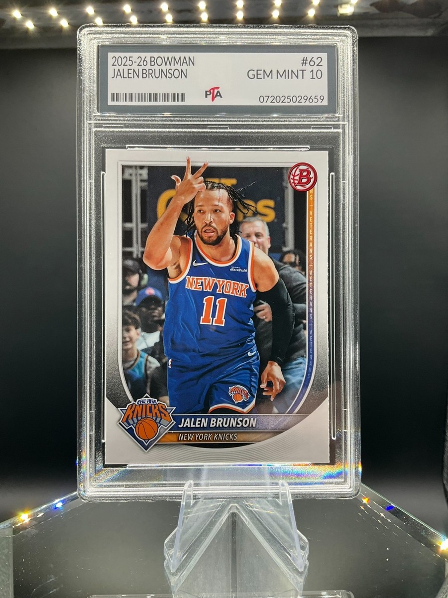 2025-26 Bowman Basketball #62 Jalen Brunson NBA FINALS KNICKS GEM