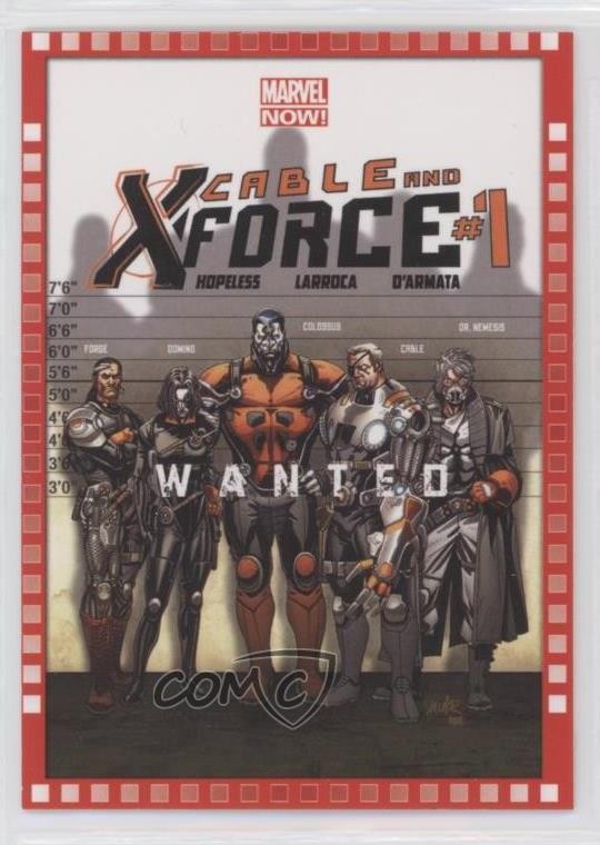 2013 Upper Deck Marvel Now! Cable X-Force and #1 #115 0i7t