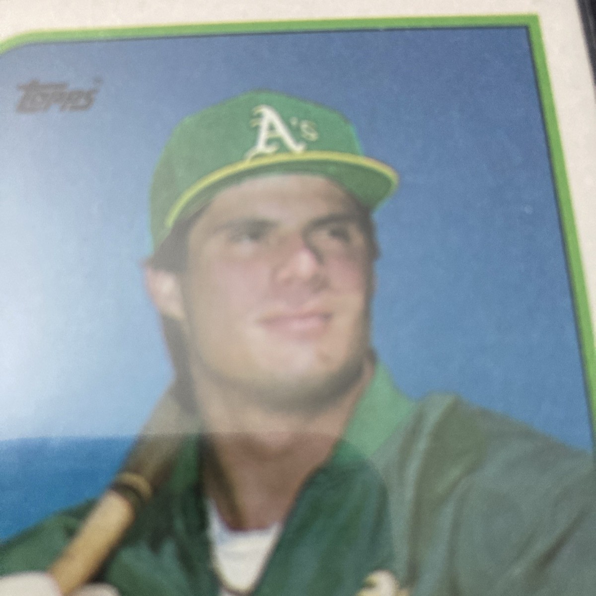 1989 Topps - #500 Jose Canseco Print Error Card on Back | eBay