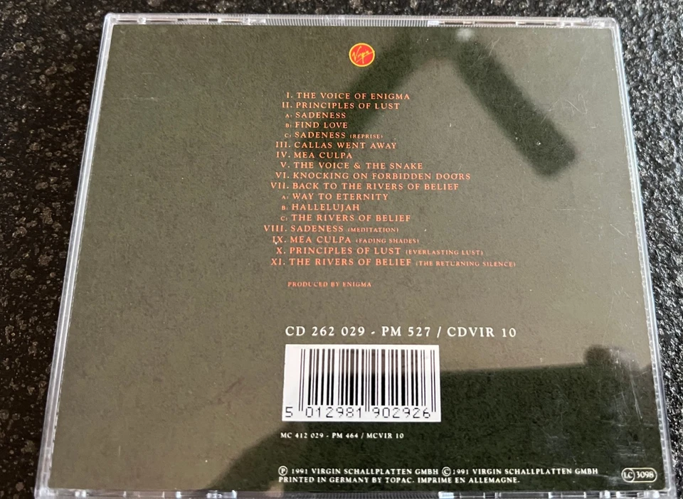 Enigma - MCMXC a.D. (limited edition CD), seltene Erstausgabe - Bild 2 von 2