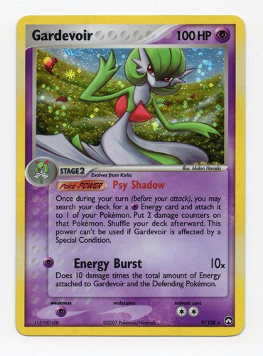 Pokémon TCG Gardevoir EX Power Keepers 9/108 Regular Holo Rare NM