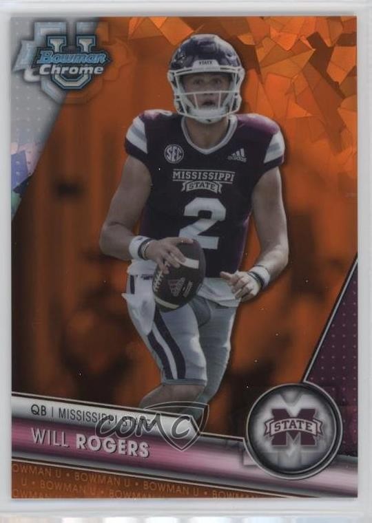 2023 Bowman U Chrome Sapphire Edition Orange 20/25 Will Rogers #179 14wi