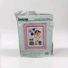 Janlynn Cute As A Button Birth Announcement Counted Cross Stitch Kit