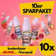 10x ELFLIQ by ELFBAR ELFA E-Liquid Sparpaket 10/20mg Nikotin NicSalt 100ml Vape