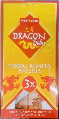 3pcs Dragon Balm Herbal Patches Pain Relief Patch Heat Plaster Back Knee Muscle