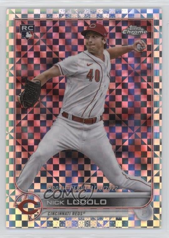 2022 Topps Chrome Update Debut X-Fractor 14/99 Nick Lodolo #USC65 Rookie RC 4d3