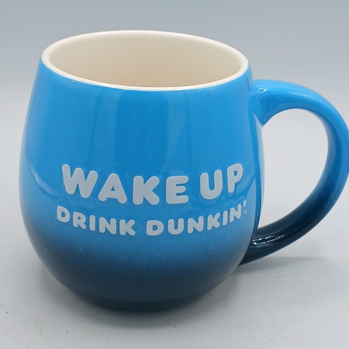 Dunkin Donuts 'Wake Up Drink Dunkin' Be Awesome Blue Coffee Mug 2019 20 Oz