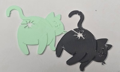Brotanhänger in Katzenform Neuheit Küchenhelfer SPASS Geschenk Öko gemischt klein 2er Set