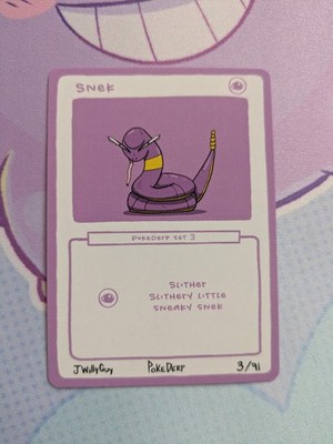 Pokederp V3 Pokemon Fanart Card Snek