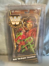 WWE Mattel Ricky the Dragon Steamboat Signed Legends Elite Action Figure