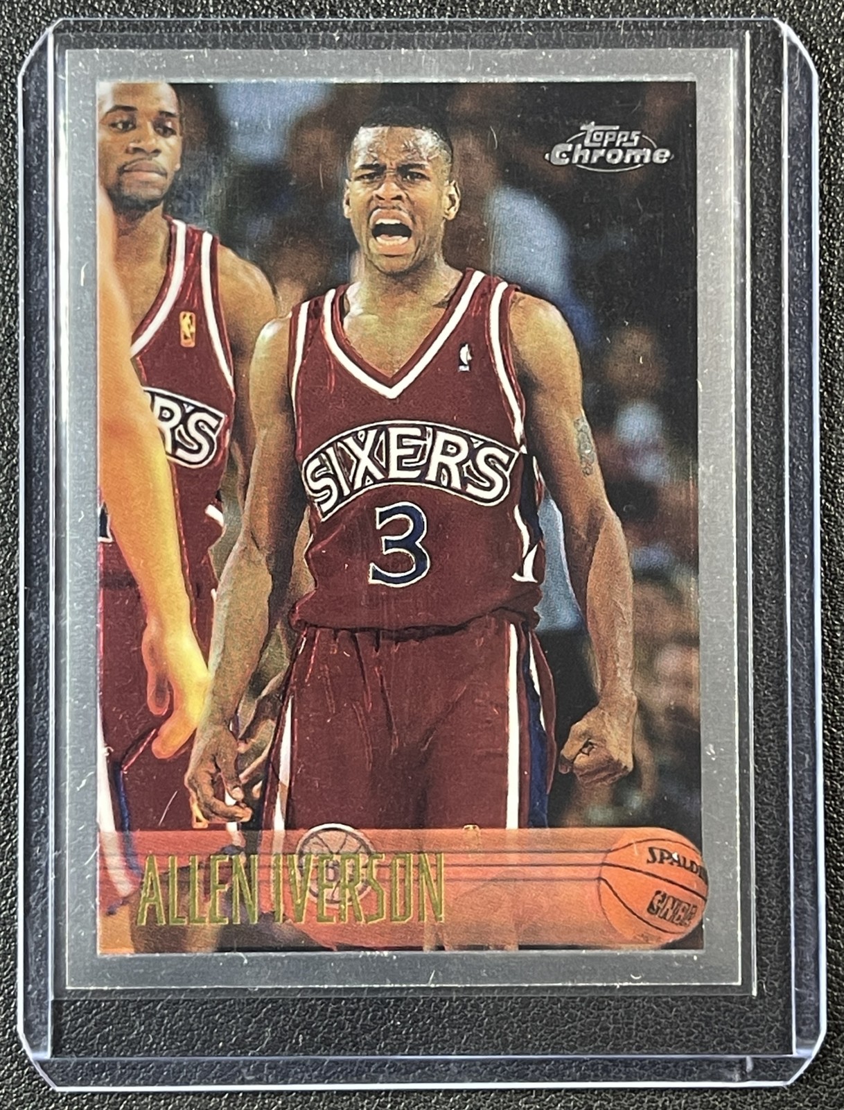 ALLEN IVERSON 1996-97 TOPPS CHROME BASKETBALL #171 ROOKIE RC 76ERS