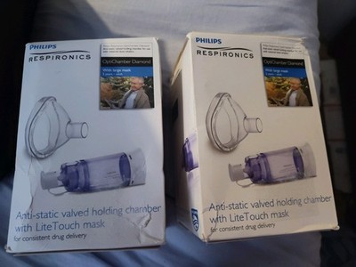 Phillips Respironics Opti Chamber Diamond LG Mask Size Large New Sealed Lot of 2