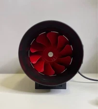 TerraBloom 8 Inch (200 mm) Inline Fan - 735 CFM Exhaust Duct Fan