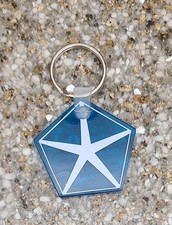 Vintage Chrysler Dealership Car Dealer Motor Vehicle Sales Keychain